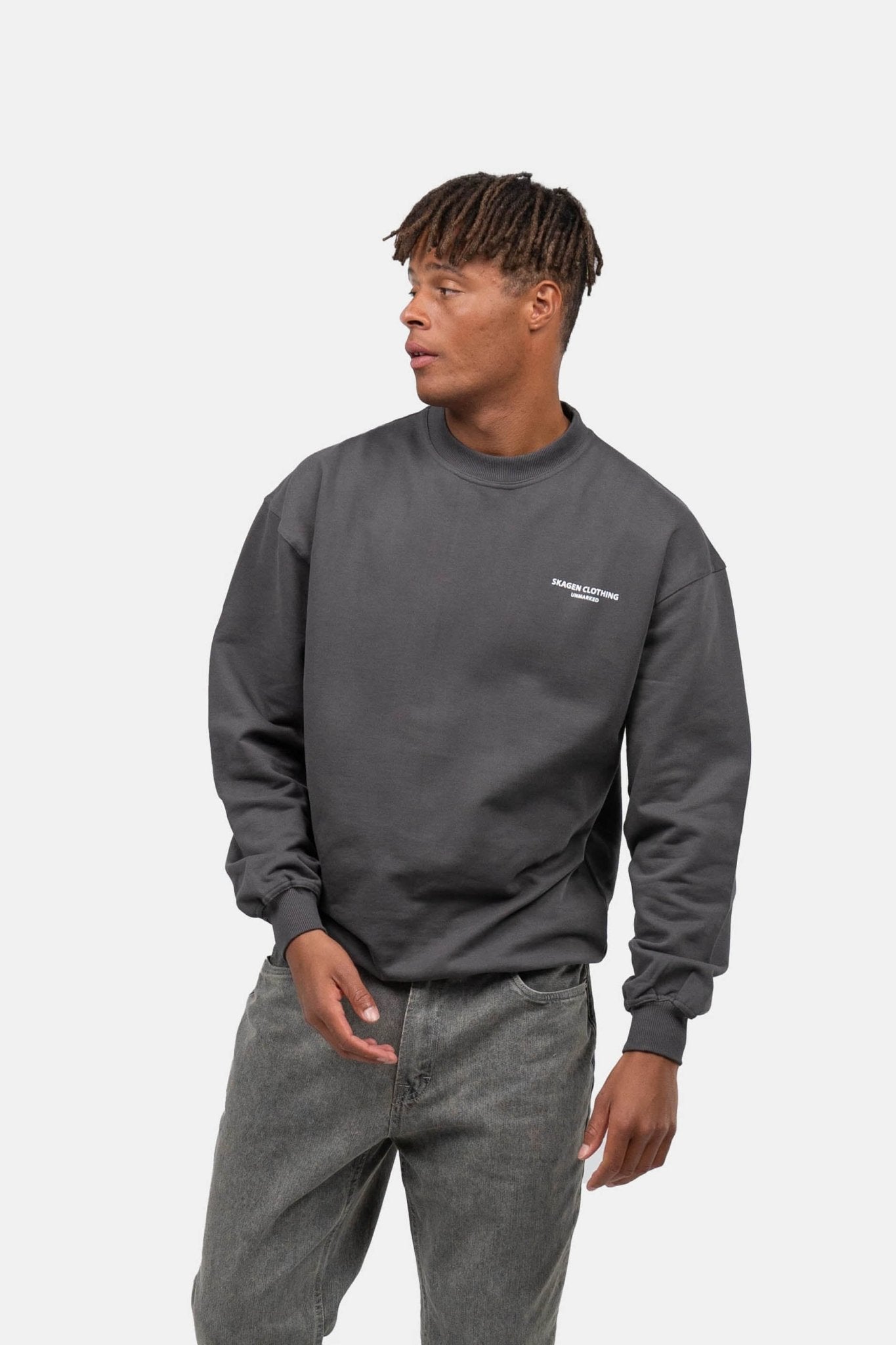 UNMARKED Sweatshirt Mørkegrå | Skagen-clothing.dk
